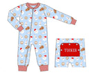 Boys Cookies & Milk Knit Lounge Zippy