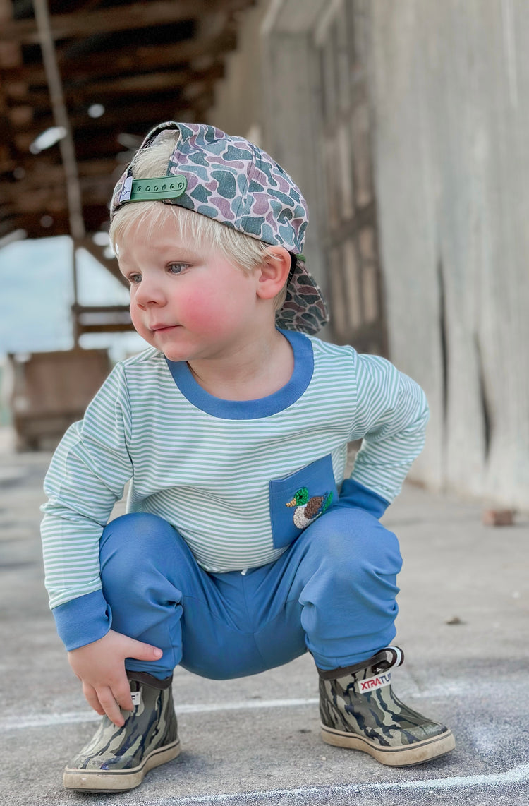 Pre Order Boys French Knot Mallard Pocket Tee Only