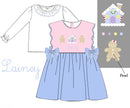 PRE ORDER Girls Hand Embroidered Gingerbread Lane Bloomer Set & Dress | ETA to LBS: OCTOBER