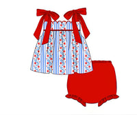 PRE ORDER Girls Patriotic Floral Bloomer Set ETA: MAY