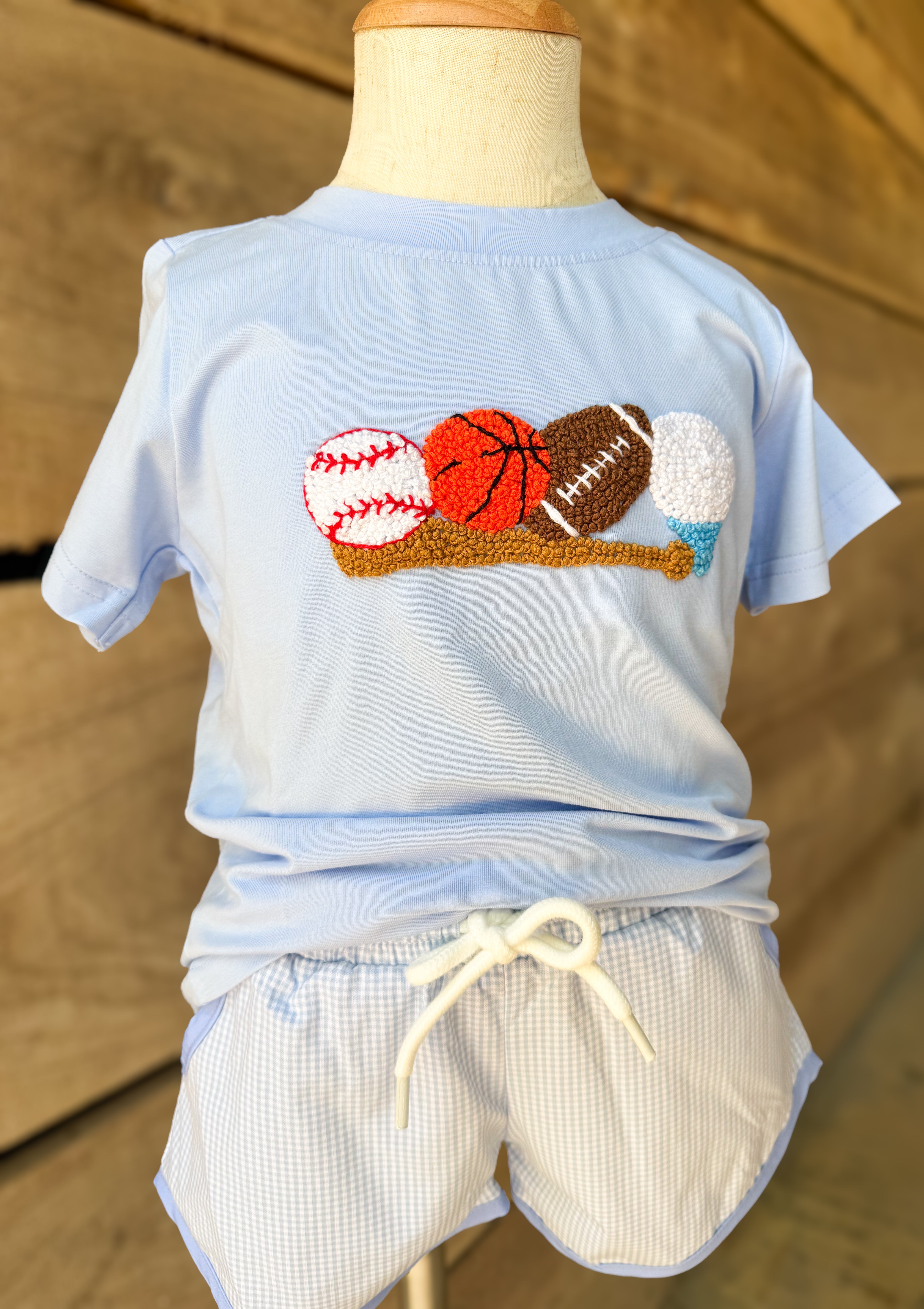Little All-Stars French Knot Short Set