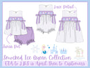 Girls Smocked Ice Queen Bubble