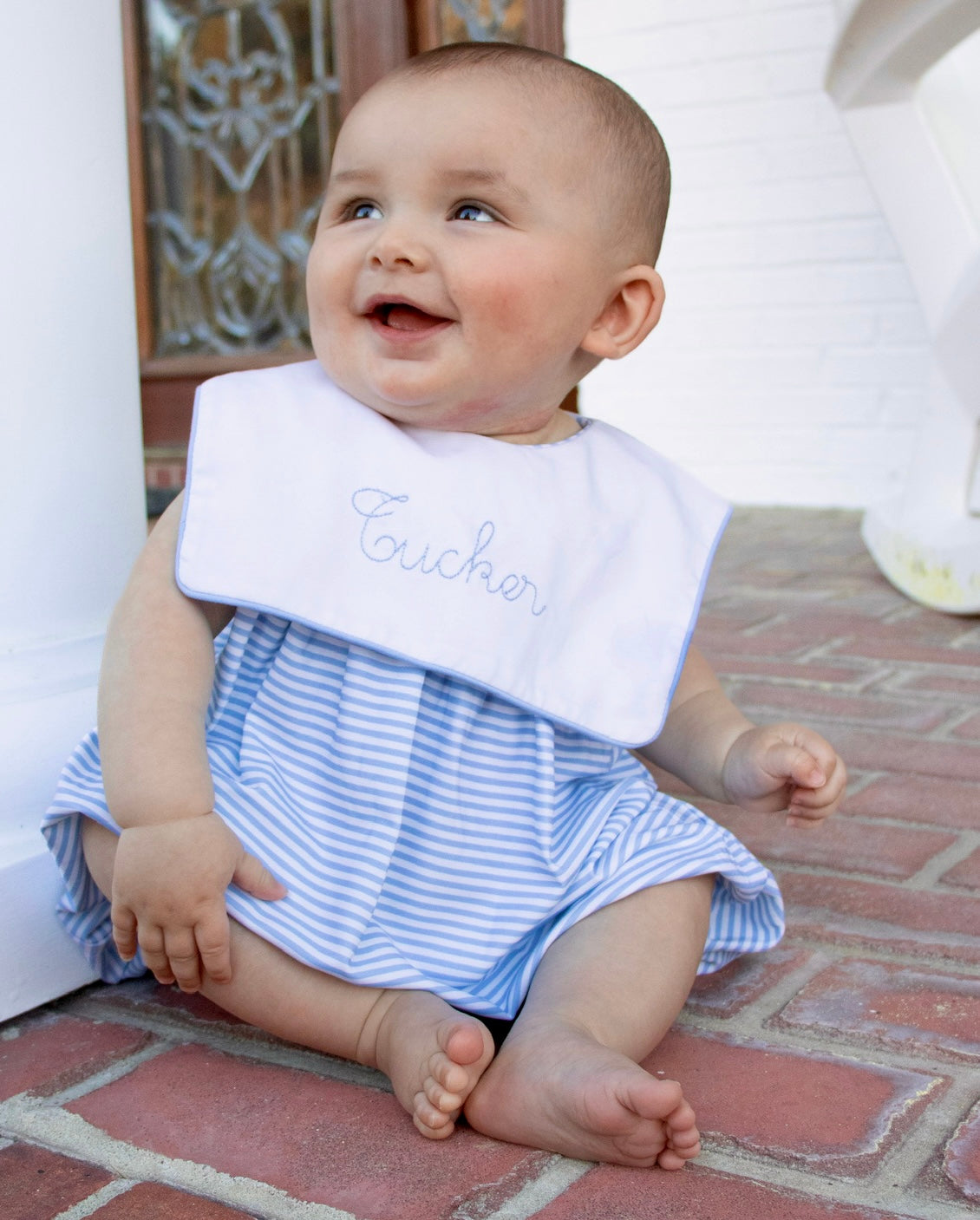⭐️DEAL OF THE DAY⭐️ Boys Blue Striped No Personalization Bubble