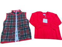 Boys Reversible Seasons Greetings Vest