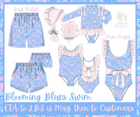 Men’s Blooming Blues Swim Trunks