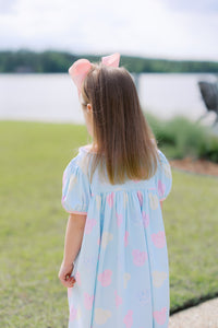Girls Embroidered Preppy Mouse Bloomer Set & Dress