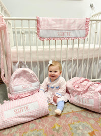 PRE ORDER Pink Gingham Luggage Collection | ETA to LBS: DECEMBER