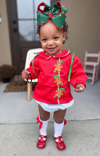 PRE ORDER Girls 3D Gingerbread Bloomer Set | ETA to LBS: OCTOBER