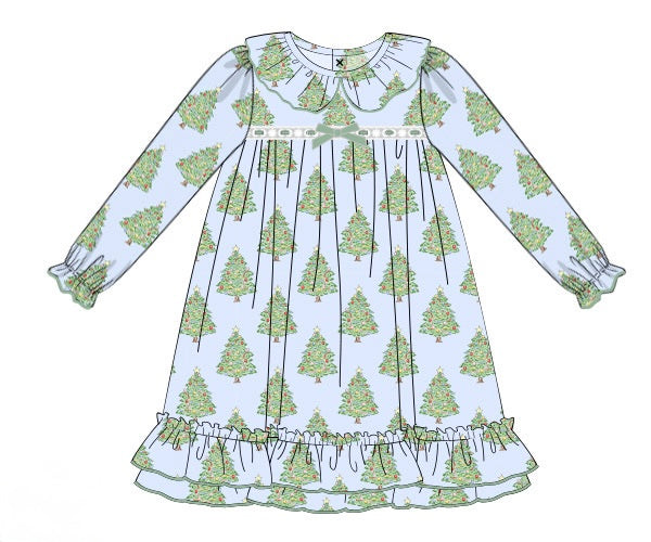 PRE ORDER Girls Rockin’ Around the Christmas Tree Knit Gown | ETA to LBS: OCTOBER