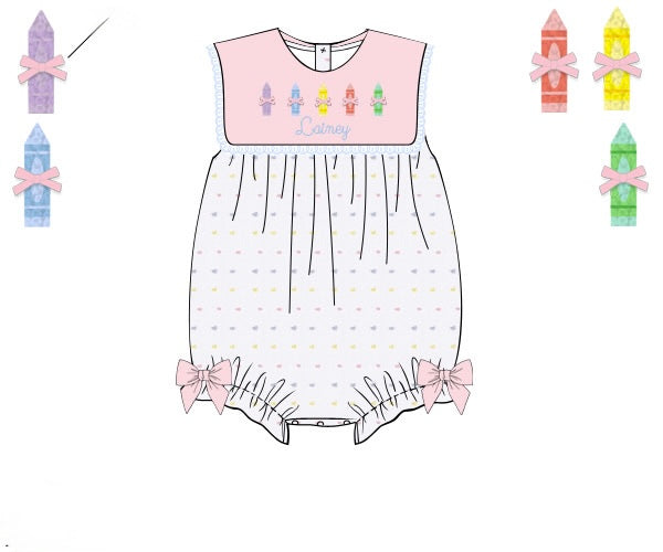 PRE ORDER Girls French Knot Crayons Bubble | ETA to LBS: JUNE