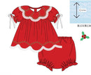 PRE ORDER Girls Christmas Heirloom Keepsake Bloomer Set & Dress | ETA to LBS: OCTOBER