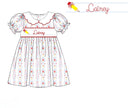 Girls “ABC 123” Smocked School Day Cutie Bloomer Set & Dress