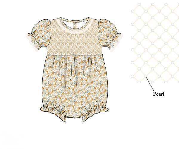 PRE ORDER Girls Smocked Heirloom Autumn Belle Bubble | ETA to LBS: SEPTEMBER