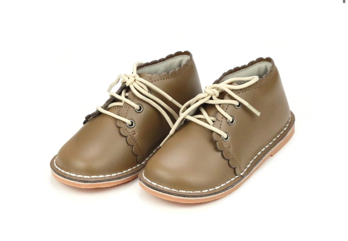 PRE ORDER Georgie Scalloped Lace Up Boot | ETA: 2 Weeks