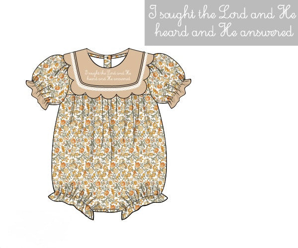 PRE ORDER Girls Embroidered I Trust in God Bubble | ETA to LBS: SEPTEMBER