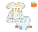 PRE ORDER Girls Smocked Blooming Pumpkins Bloomer Set | ETA to LBS: SEPTEMBER