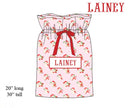 PRE ORDER Boys and Girls Watercolor Quilted Santa Gift Sack | ETA to LBS: October
