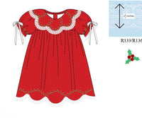 PRE ORDER Girls Christmas Heirloom Keepsake Bloomer Set & Dress | ETA to LBS: OCTOBER