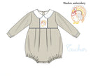 PRE ORDER Boys Hand Embroidered Classic Turkey Bubble | ETA to LBS: SEPTEMBER