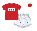 Boys Smocked A as in Apple Short Set