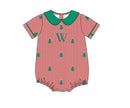 PRE ORDER Boys Embroidered Christmas Tree Bubble | ETA to LBS: OCTOBER