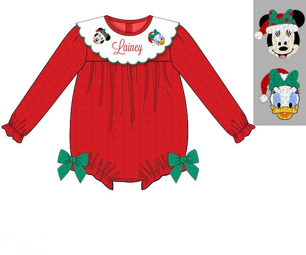 PRE ORDER Girls French Knot Merry Mouse & Duck Bubble | ETA to LBS: OCTOBER