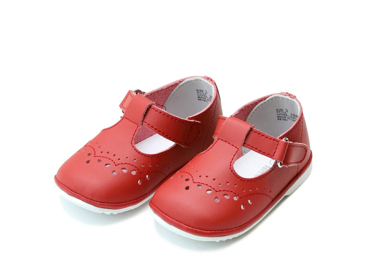 PRE ORDER Angel Birdie Leather T-Strap Mary Jane (Baby) | ETA: 2 Weeks