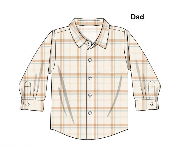 PRE ORDER Men’s Country Harvest Plaid Button Down Polo | ETA to LBS: SEPTEMBER