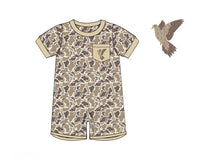 Boys French Knot Dove Day Romper