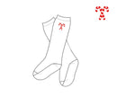 PRE ORDER Boys Embroidered Candy Cane Knee High Socks | ETA to LBS: OCTOBER