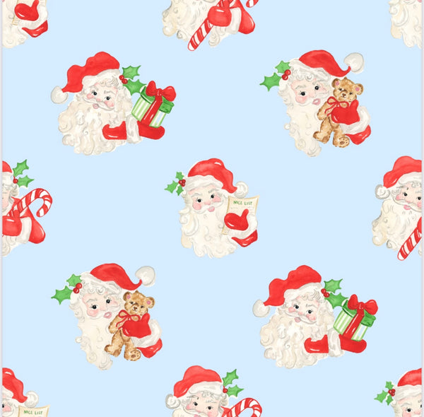 Men’s Watercolor Santa Knit Lounge Pants