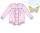 PRE ORDER Girls Smocked and French Knot Fluttering Butterflies Bubble | ETA to LBS: DECEMBER
