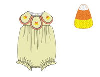 PRE ORDER Girls French Knot Candy Corn Bubble | ETA to LBS: SEPTEMBER