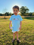 Boys Take me out to the Ballgame French Knot Short Set