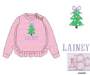 PRE ORDER Girls Custom Crotchet Christmas Tree Sweater Only | ETA to LBS: OCTOBER