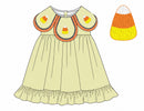 PRE ORDER Girls French Knot Candy Corn Bubble Bloomer Set & Dress | ETA to LBS: SEPTEMBER