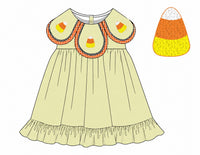 PRE ORDER Girls French Knot Candy Corn Bubble Bloomer Set & Dress | ETA to LBS: SEPTEMBER