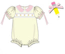 Girls Embroidered First Day Finest Bubble