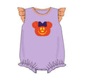 PRE ORDER Girls Appliqué Jack-o-lantern Mouse Bubble | ETA to LBS: SEPTEMBER