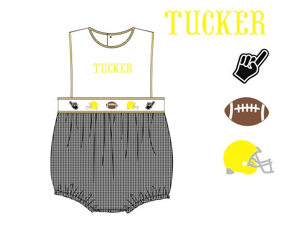 Boys Embroidered Team Spirit Bubble