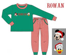 PRE ORDER Boys Custom French Knot Merry Mouse and Duck Jogger Set | ETA to LBS: OCTOBER