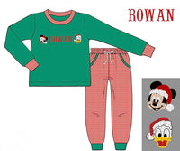 PRE ORDER Boys Custom French Knot Merry Mouse and Duck Jogger Set | ETA to LBS: OCTOBER