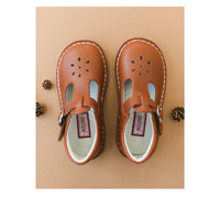 Pre Order Joy Waxed Leather T-Strap Mary Jane