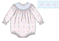 PRE ORDER Girls Smocked Gingerbread Wonderland Bubble | ETA to LBS: OCTOBER