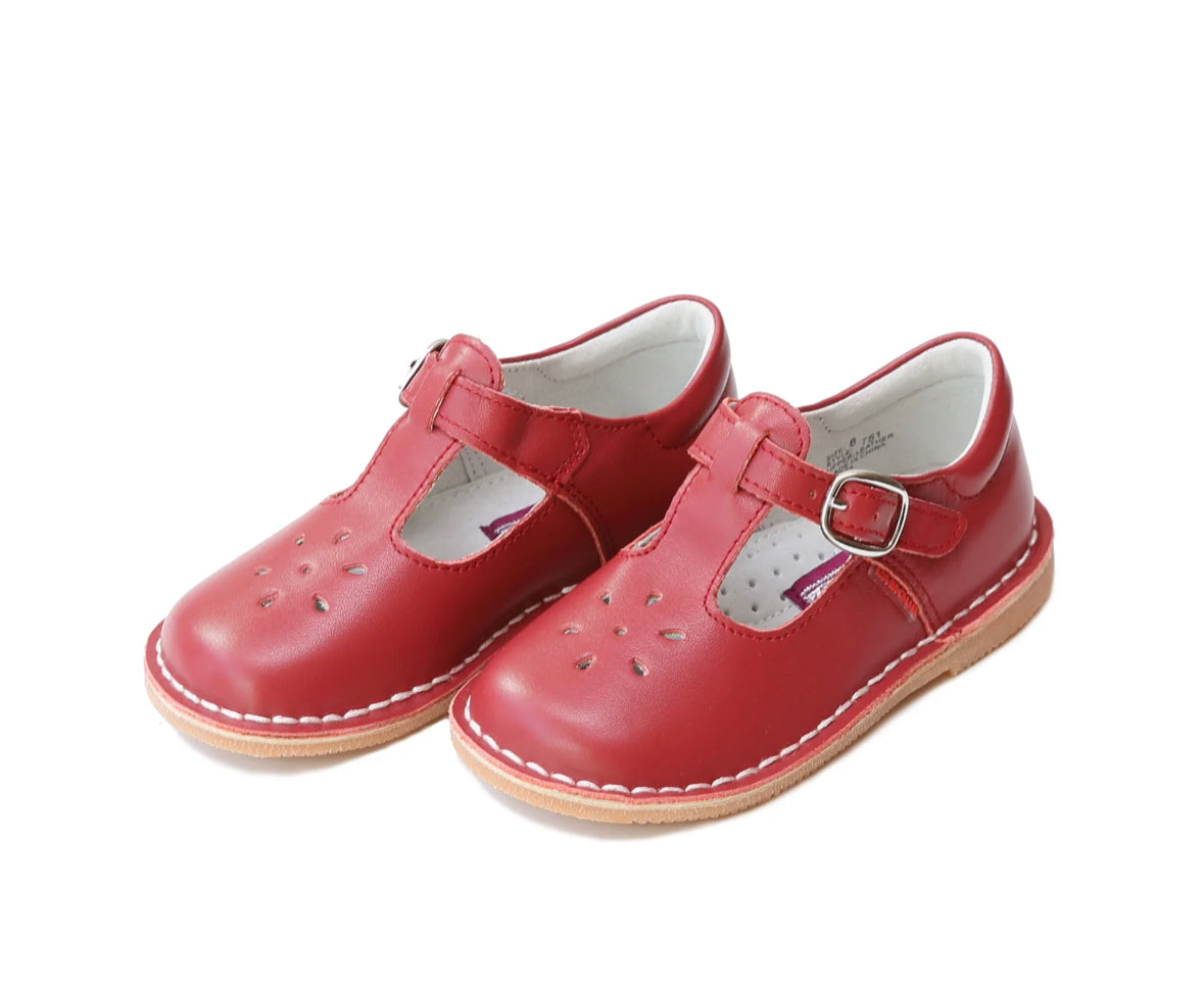 Pre Order Joy Classic Red Leather T-Strap Mary Jane