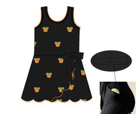 PRE ORDER Girls Embroidered Pumpkin Mouse Knit Dress | ETA to LBS: SEPTEMBER