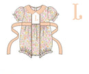 PRE ORDER Girls Smocked Wildflower Blooms Bubble | ETA to LBS: SEPTEMBER