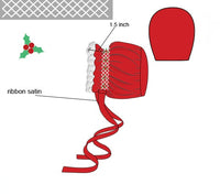 PRE ORDER Girls Smocked Christmas Heirloom Keepsake Bonnet | ETA to LBS : OCTOBER