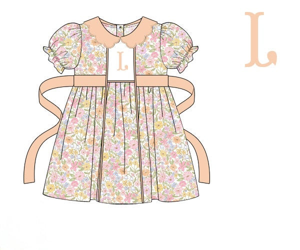 PRE ORDER Girls Smocked Wildflower Blooms Bloomer Set & Dress | ETA to LBS: SEPTEMBER