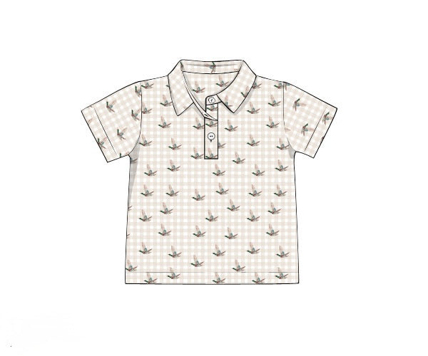 PRE ORDER Boys & Men’s Gingham Mallards Polo | ETA to LBS: SEPTEMBER